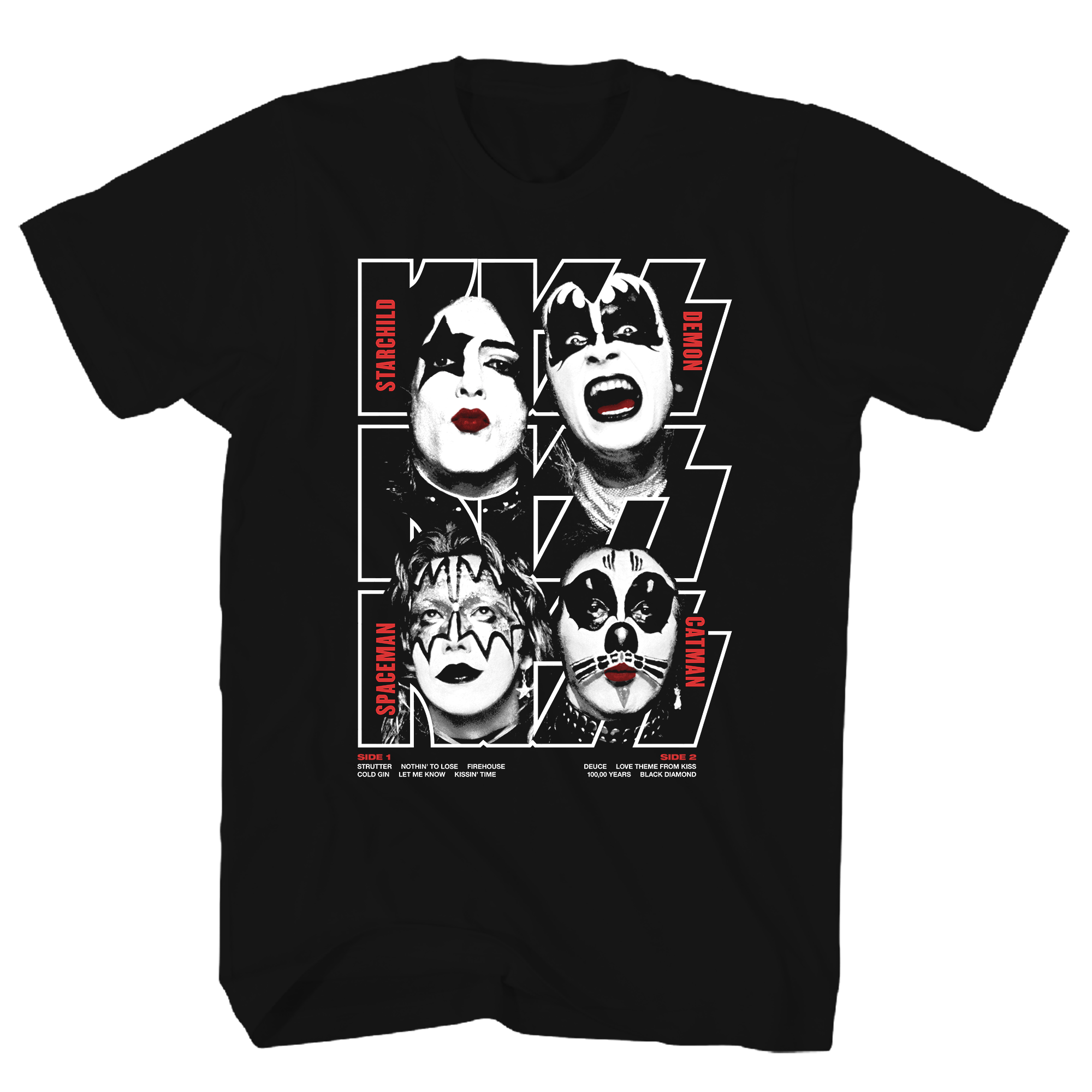 KISS DEBUT ALBUM BLACK T-SHIRT – Metal Edge