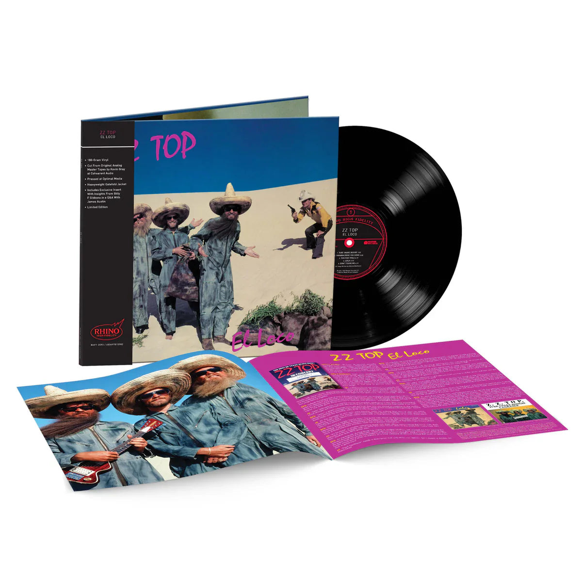 ZZ TOP 'EL LOCO' LP (Rhino Hi-Fi)