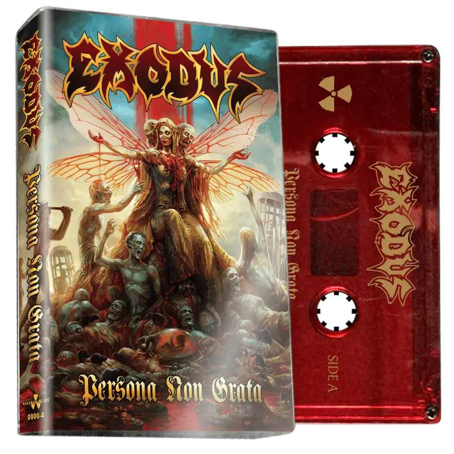EXODUS 'PERSONA NON GRATA' TINTED RED CASSETTE