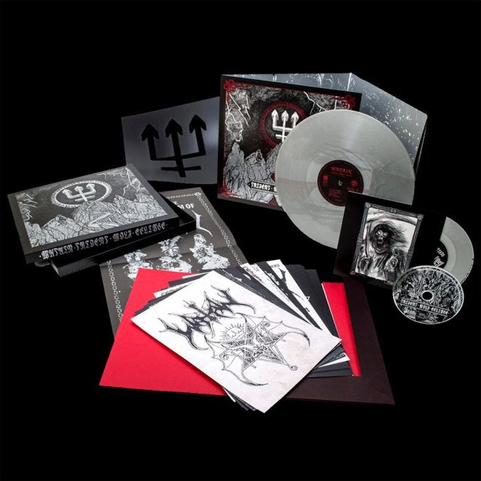 WATAIN 'TRIDENT WOLF ECLIPSE' CD + LP + 7" SINGLE (Silver Vinyl)