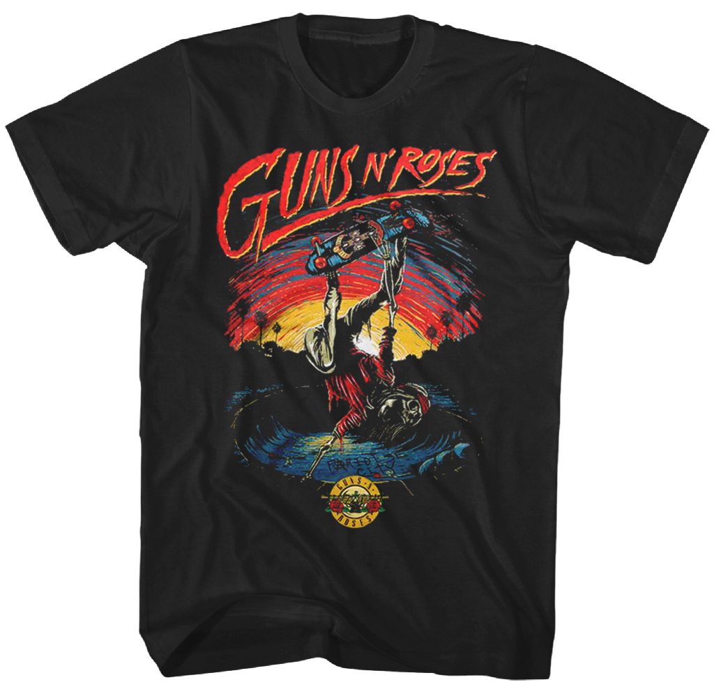 GUNS N ROSES SKATE T-SHIRT