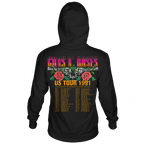 GUNS N ROSES 1991 TOUR  BLACK HOODIE