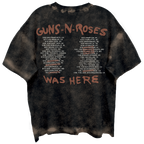 GUNS N ROSES SKELTONS LIVE FRT/BCK CHOCOLATE SPRAY WASH T-SHIRT/GIANT VINTAGE T-SHIRT