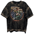 GUNS N ROSES SKELTONS LIVE FRT/BCK CHOCOLATE SPRAY WASH T-SHIRT/GIANT VINTAGE T-SHIRT