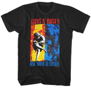 GUNS N ROSES 1991 ILLUSION COMBO T-SHIRT