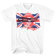 SEX PISTOLS GOD SAVE THE QUEEN WHITE T-SHIRT
