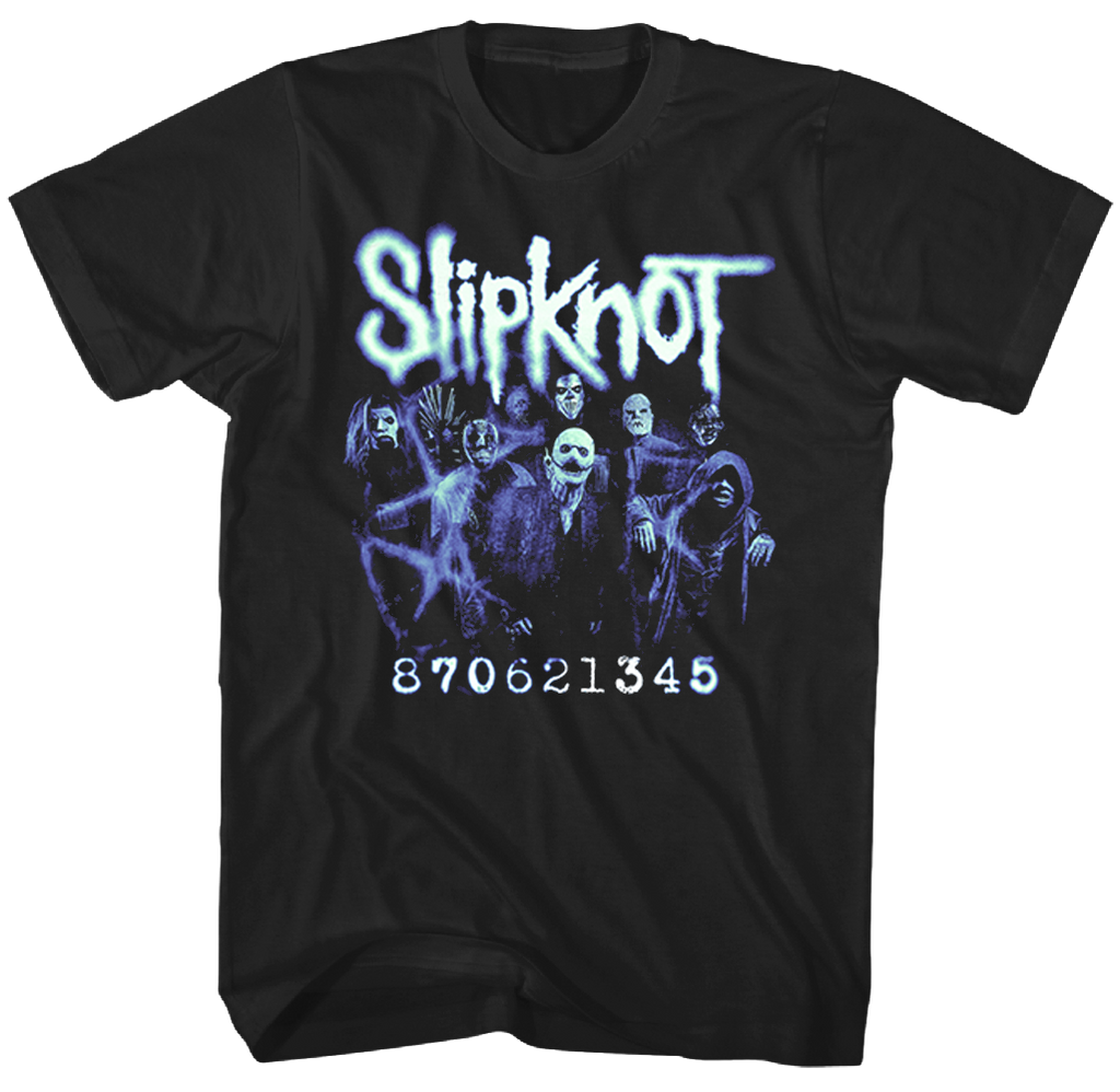 SLIPKNOT MEMBER NUMBERS PHOTO T-SHIRT