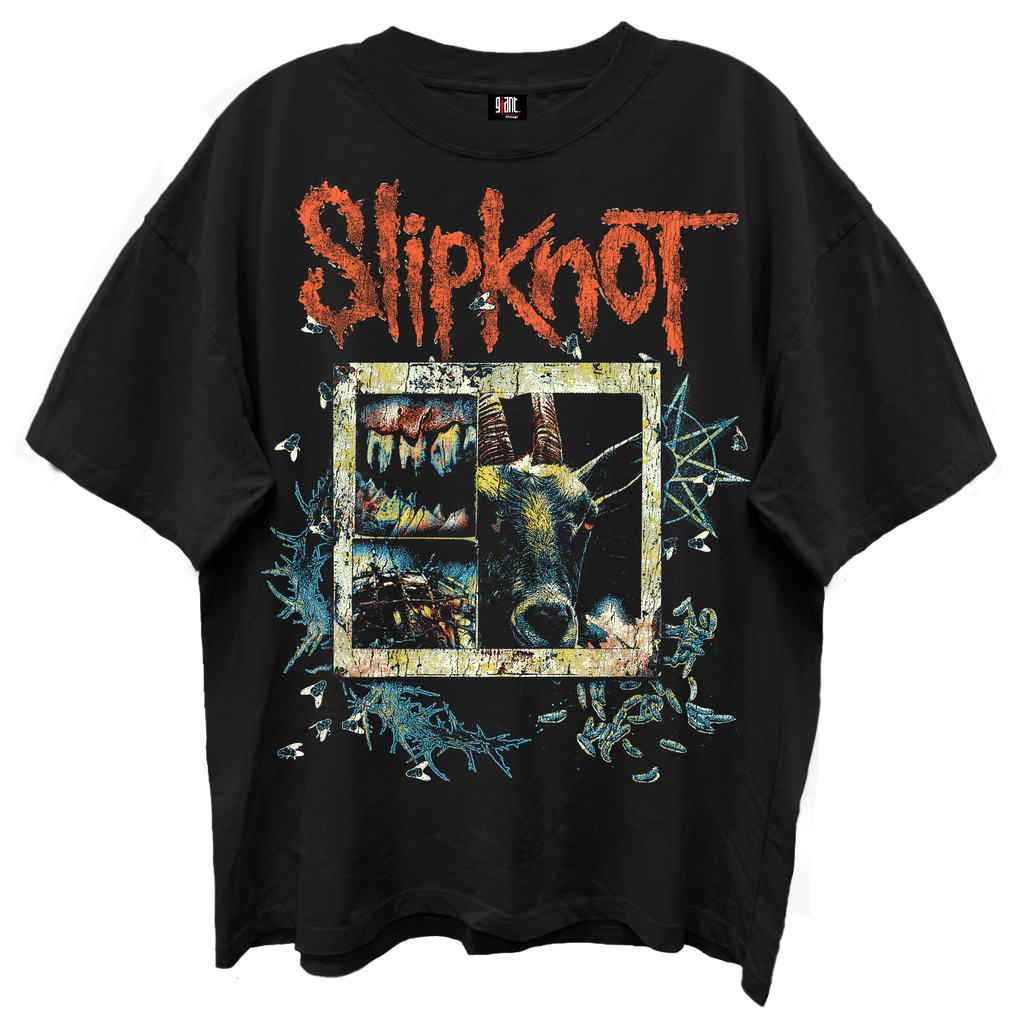 SLIPKNOT EVERGREEN GIANT VINTAGE LIMO BLACK T-SHIRT