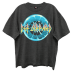 DEF LEPPARD ADRENALIZED LOGO GIANT VINTAGE BLACK T-SHIRT