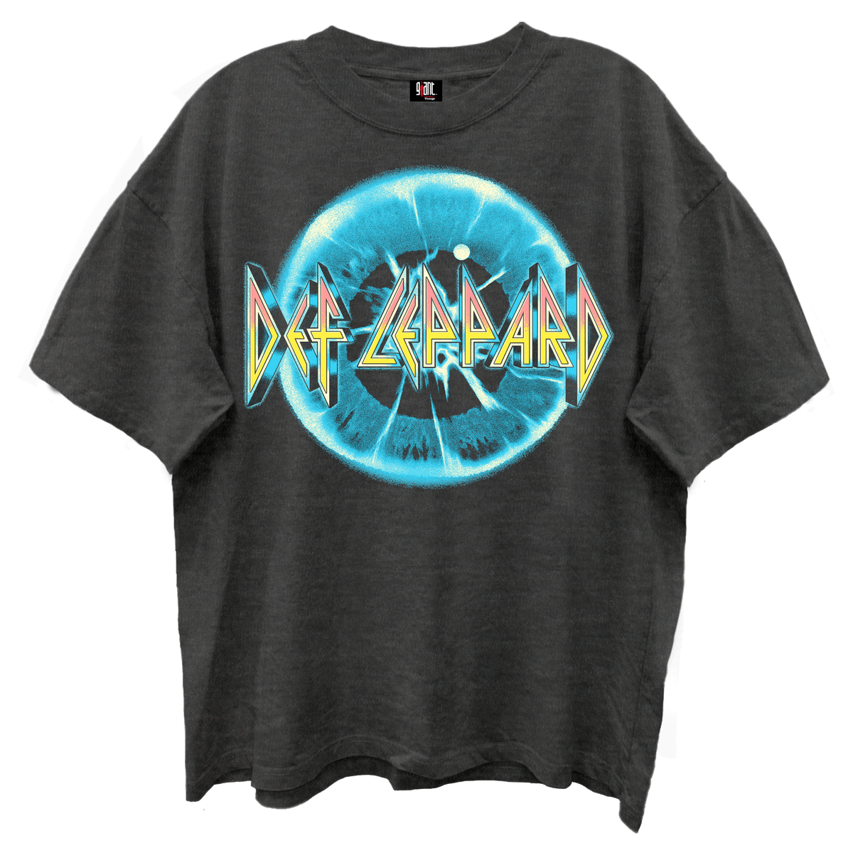 DEF LEPPARD ADRENALIZED LOGO GIANT VINTAGE BLACK T-SHIRT