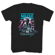 MUSE SIMULATION POSTER SCREEN PRINT T-SHIRT