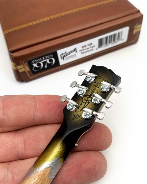 TOOL - ADAM JONES - 1979 GIBSON LES PAUL CUSTOM ANTIQUE SILVERBURST MINI GUITAR