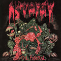 AUTOPSY 'MENTAL FUNERAL' LP (35th Anniversary, Red & Green Ink Spot Vinyl)