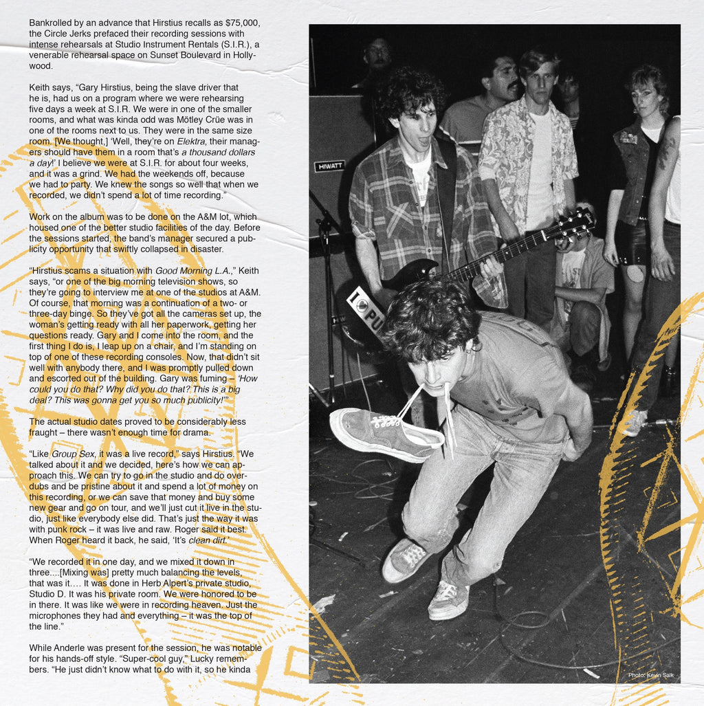 CIRCLE JERKS 'WILD IN THE STREETS' LP (Limited Edition ' Only 1000 Made, 40th Anniversary, White & Pink Vinyl)
