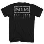 NINE INCH NAILS DOWNWARD SPIRAL FRT/BACK BLACK T-SHIRT