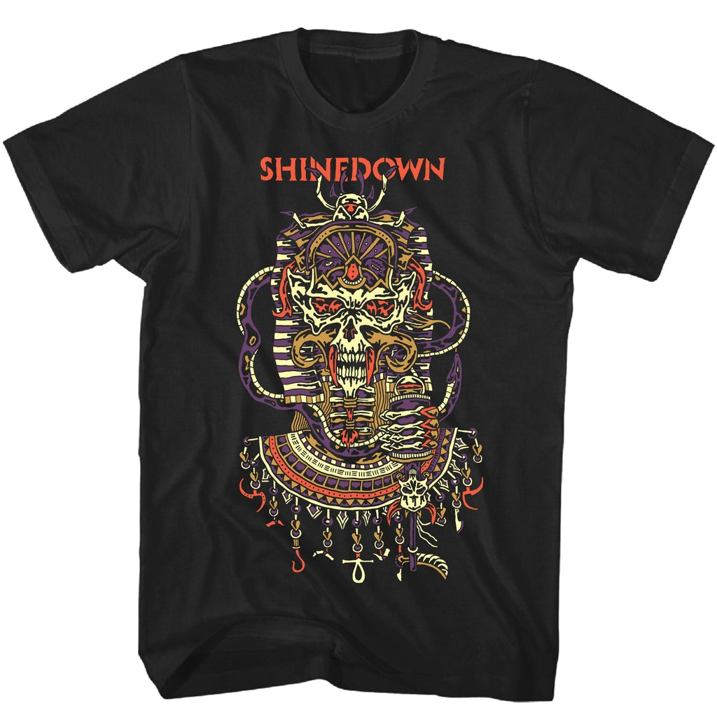 SHINEDOWN PLANET ZERO SKULL T-SHIRT
