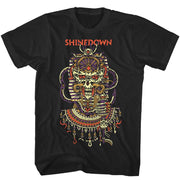 SHINEDOWN PLANET ZERO SKULL T-SHIRT