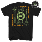 TYPE O NEGATIVE I DONT WANT TO BE ME GLOW IN THE DARK FRT/BACK BLACK T-SHIRT