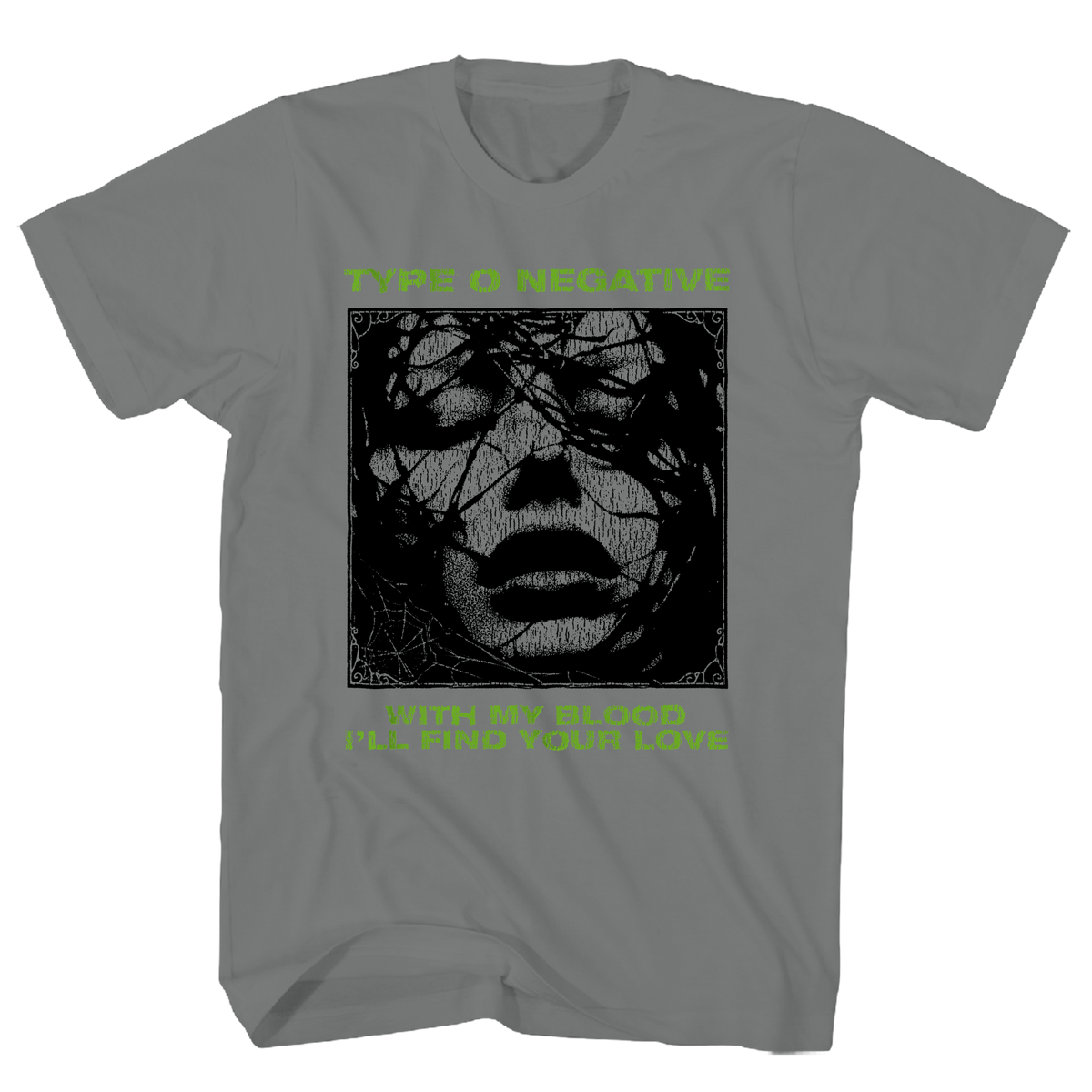TYPE O NEGATIVE FIND YOUR LOVE CHARCOAL T-SHIRT