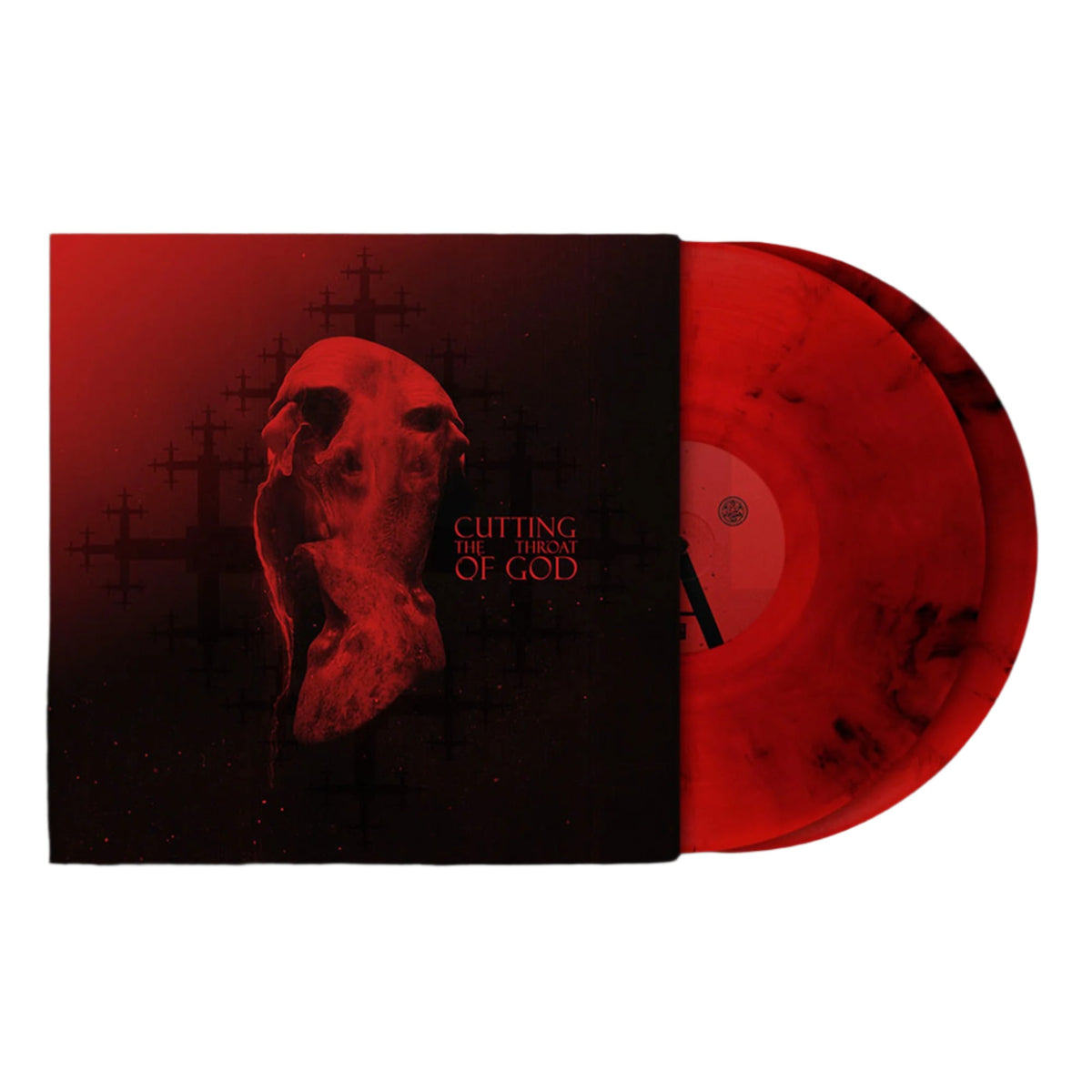 ULCERATE 'CUTTING THE THROAT OF GOD' 2LP (Transparent Red w/Black Smoke Vinyl)