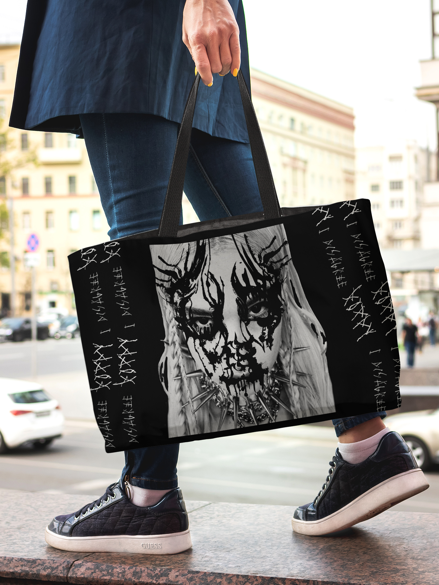 POPPY - 'I DISAGREE' OVERSIZED TOTE BAG