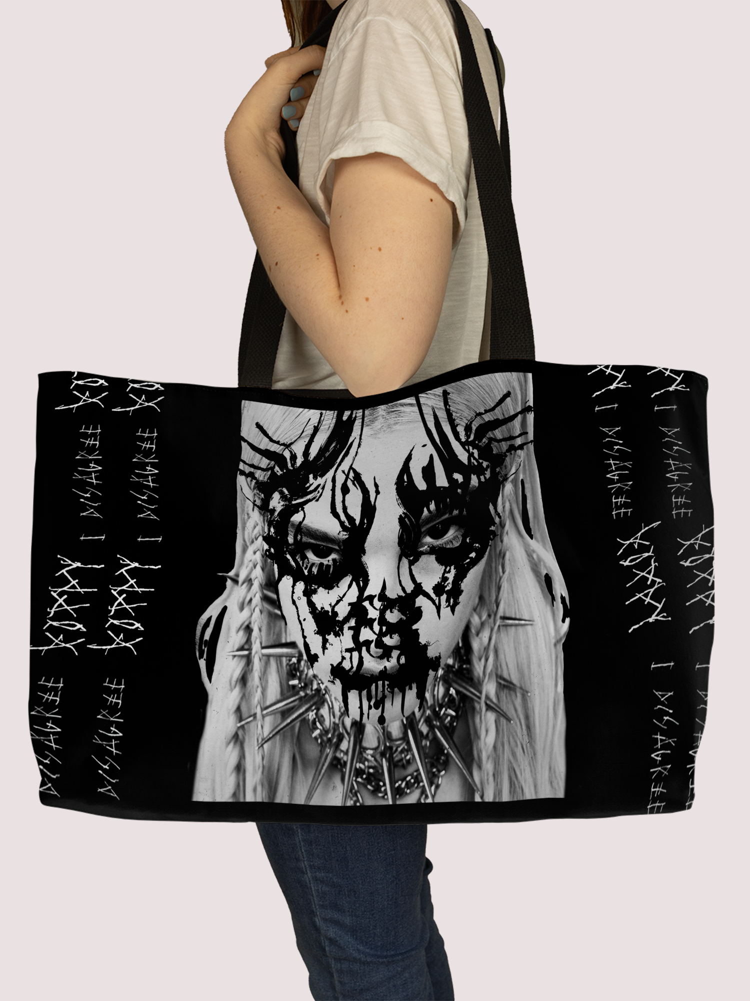 POPPY - 'I DISAGREE' OVERSIZED TOTE BAG