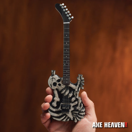 DOKKEN - GEORGE LYNCH - LICENSED SKULL & BONE MINI GUITAR REPLICA