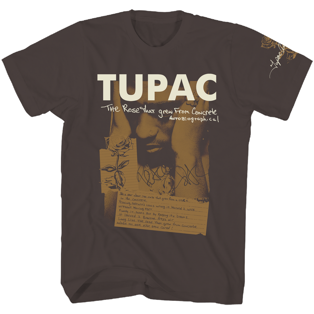TUPAC BROWN POETRY F/SL T-SHIRT