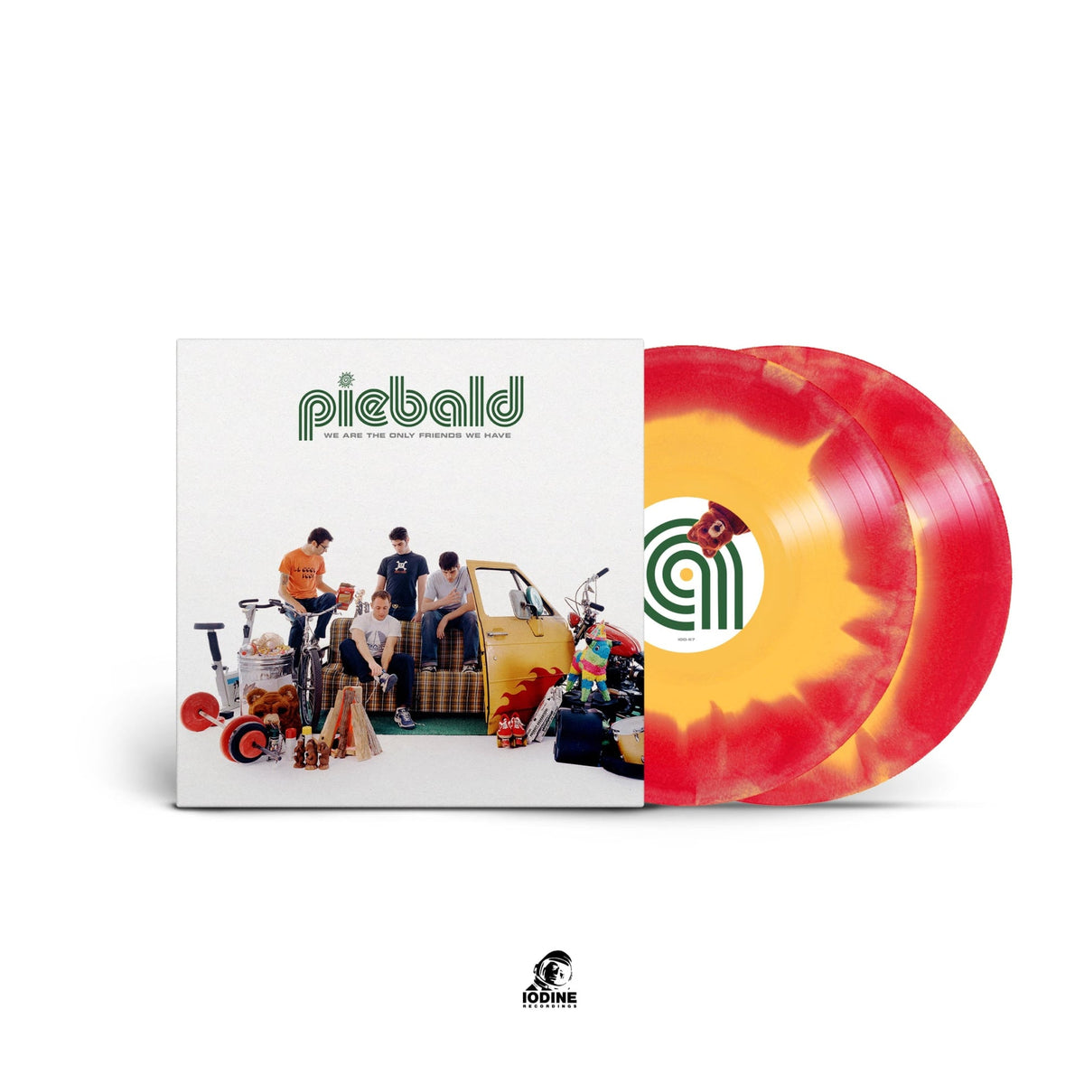 PIEBALD 'WE ARE THE ONLY FRIENDS WE HAVE' 2LP (Deluxe Edition, Red / Yellow Smash Vinyl)