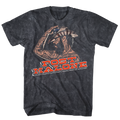 POST MALONE SIDE PROFILE BLACK MINERAL WASH T-SHIRT