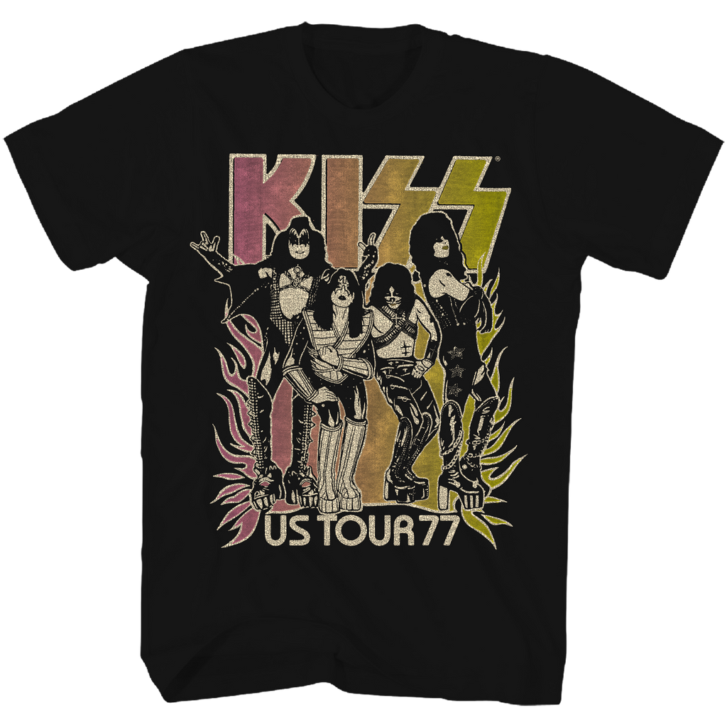 KISS US TOUR 77 GRADIENT T-SHIRT