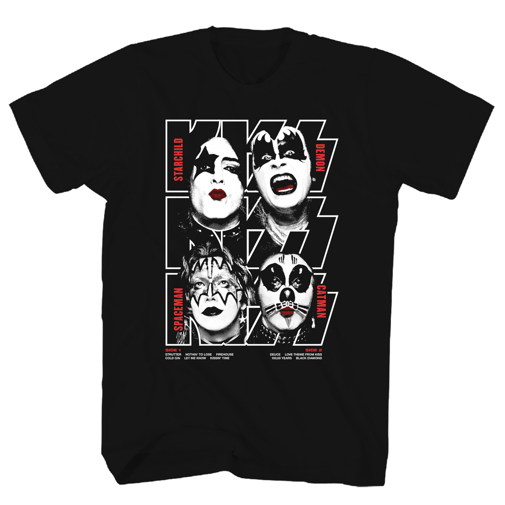 KISS DEBUT ALBUM BLACK T-SHIRT