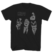 KISS DRESSED TO KILL FACES BLACK T-SHIRT