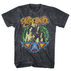 AEROSMITH SWEET EMOTION US TOUR BLACK MINERAL WASH  T-SHIRT