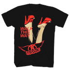 AEROSMITH WALK THIS WAY BLACK  T-SHIRT