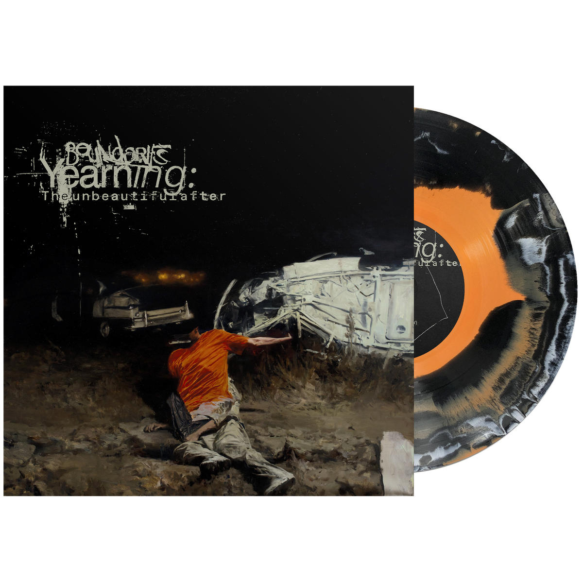 BOUNDARIES ‘YEARNING: THE UNBEAUTIFUL AFTER’ LP (Exclusive – Limited to 200, Orange, Black, & White A-Side/B-Side Vinyl)