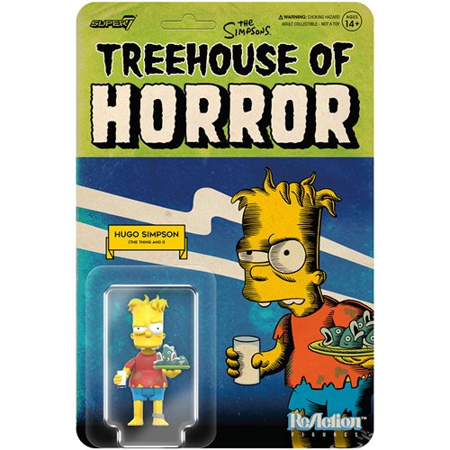 THE SIMPSONS REACTION WAVE 4  (TREEHOUSE OF HORROR V2) ACTION FIGURE SET