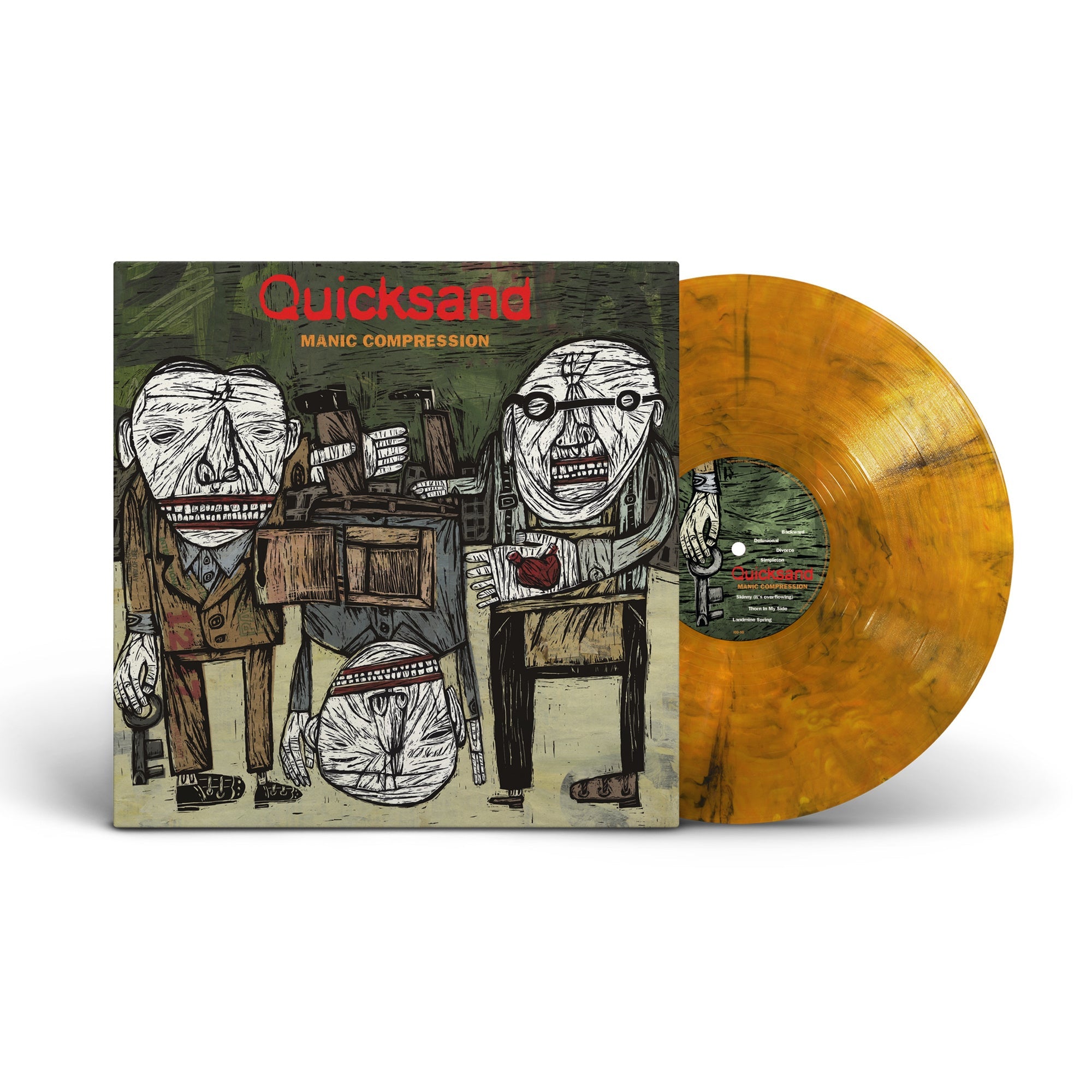 QUICKSAND ‘MANIC COMPRESSION’ LP (Tigers Eye Orange Vinyl)