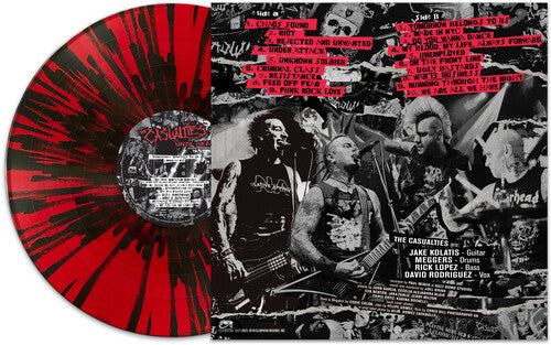 THE CASUALTIES 'UNTIL DEATH: STUDIO SESSIONS' LP (Red & Black Splatter Vinyl)
