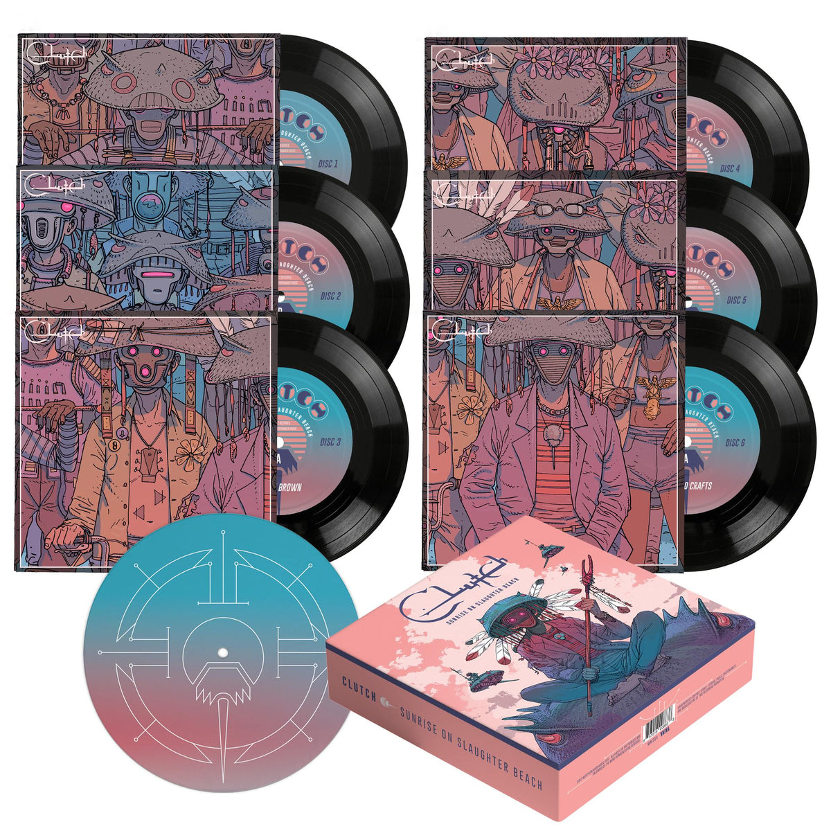 CLUTCH 'SUNRISE ON SLAUGHTER BEACH' 7" BOX SET