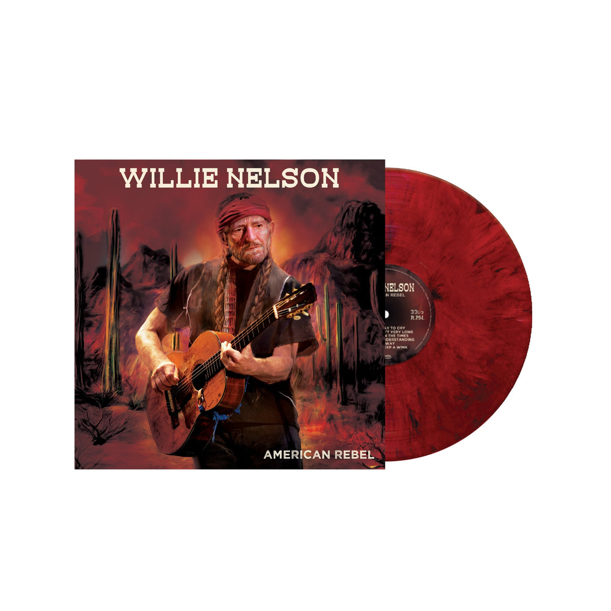 WILLIE NELSON 'AMERICAN REBEL' LP (Red Vinyl)
