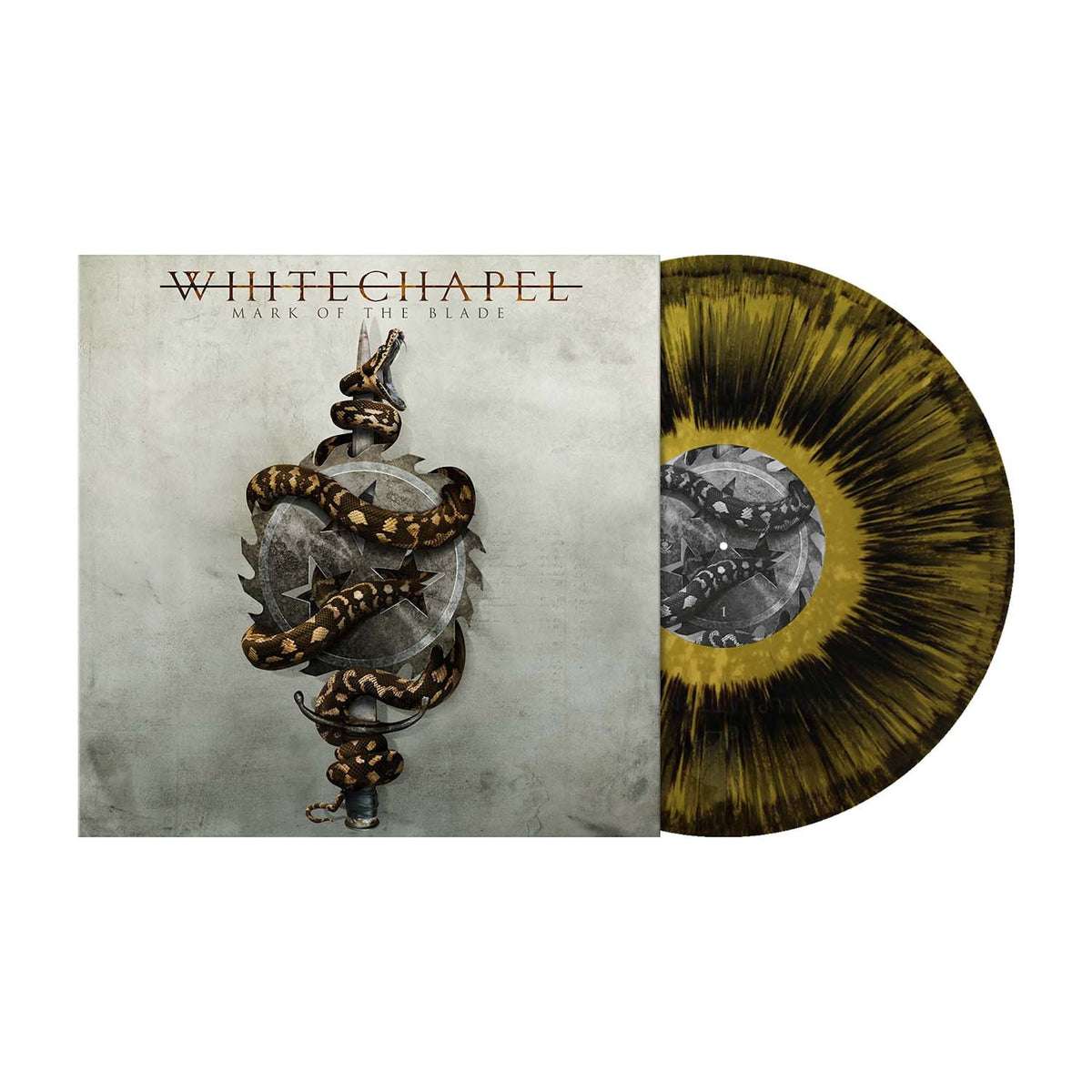 WHITECHAPEL 'MARK OF THE BLADE' LP (Gold Metallic Black Dust Vinyl)