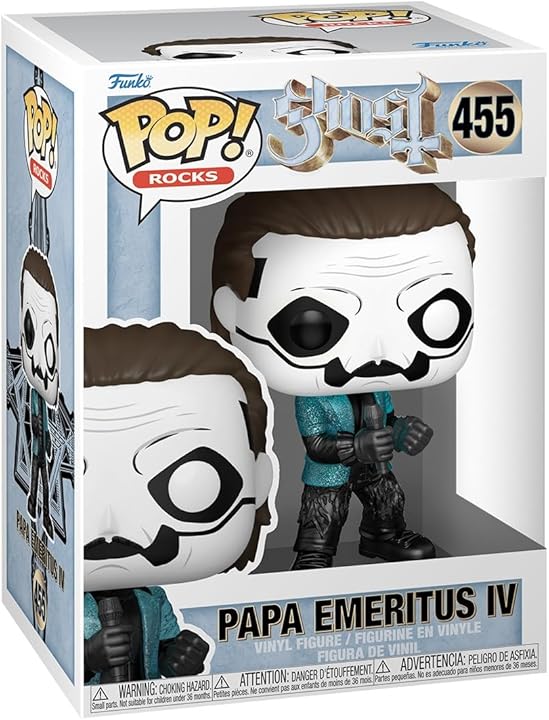 GHOST PAPA EMERITUS IV GLAM FUNKO POP! ROCKS FIGURE (Glitter) *BLEMISHED BOX*