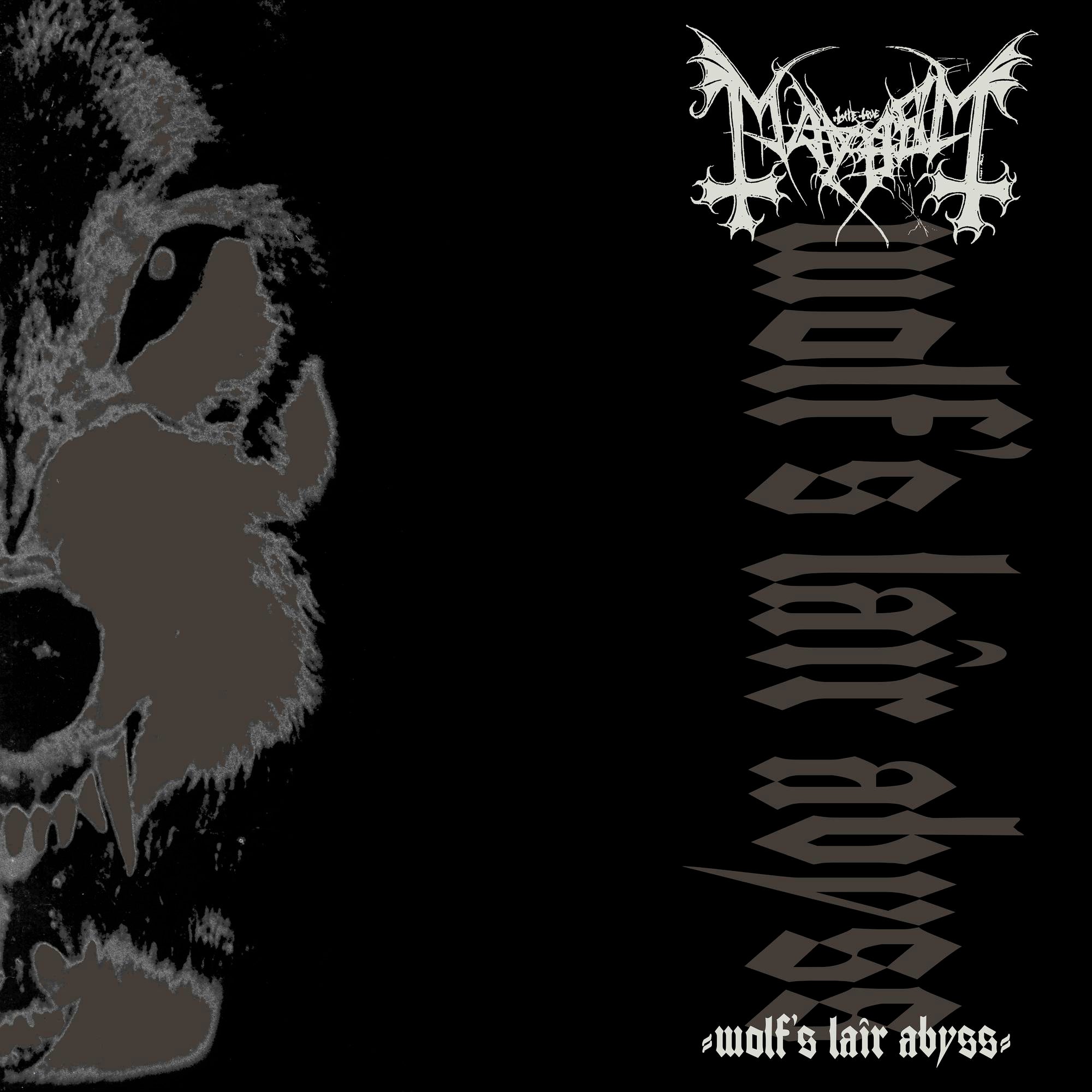 MAYHEM 'WOLF'S LAIR ABYSS' LP (Grey/Black Swirl Vinyl)