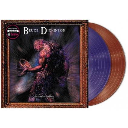 BRUCE DICKINSON 'THE CHEMICAL WEDDING' BROWN/BLUE VINYL LP