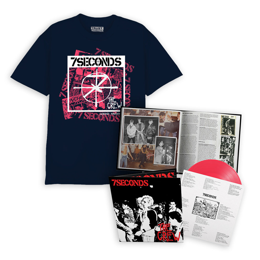 7SECONDS 'THE CREW' LP (Limited Edition Neon Pink Vinyl)