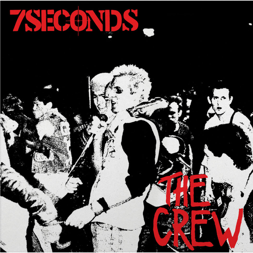 7SECONDS 'THE CREW' LP (Limited Edition, Red & Black Galaxy Vinyl)