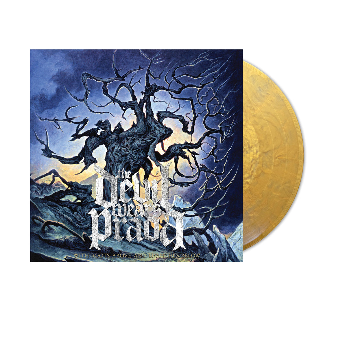 THE DEVIL WEARS PRADA ‘WITH ROOTS ABOVE AND BRANCHES BELOW’ LP (Metallic Gold Vinyl)