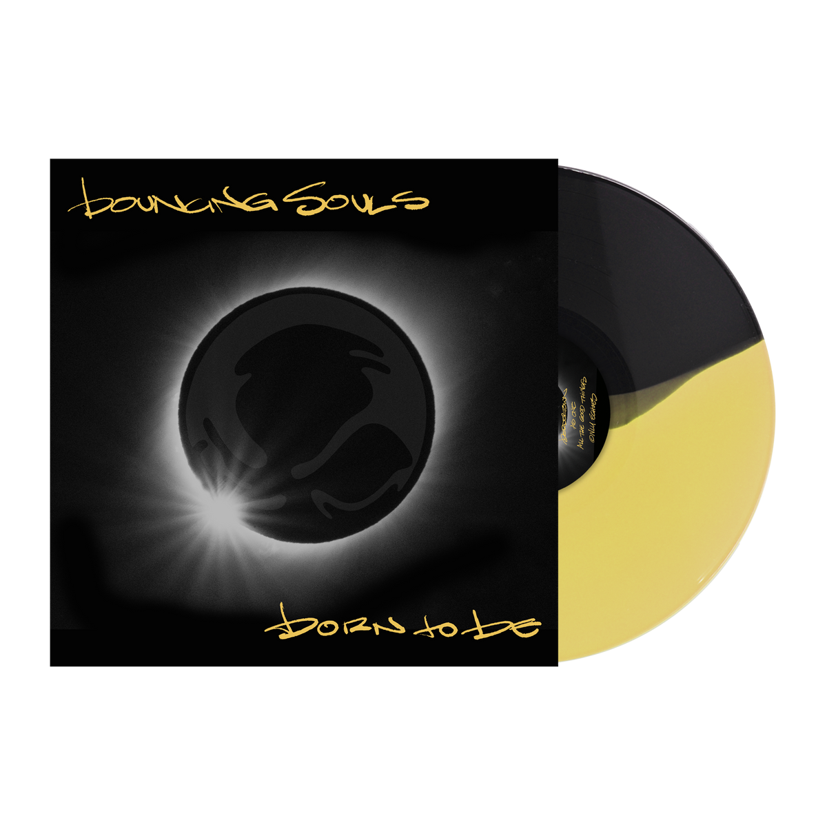 THE BOUNCING SOULS ‘BORN TO BE’ LP (Exclusive – Limited to 300, Half Black/Half Yellow Vinyl)