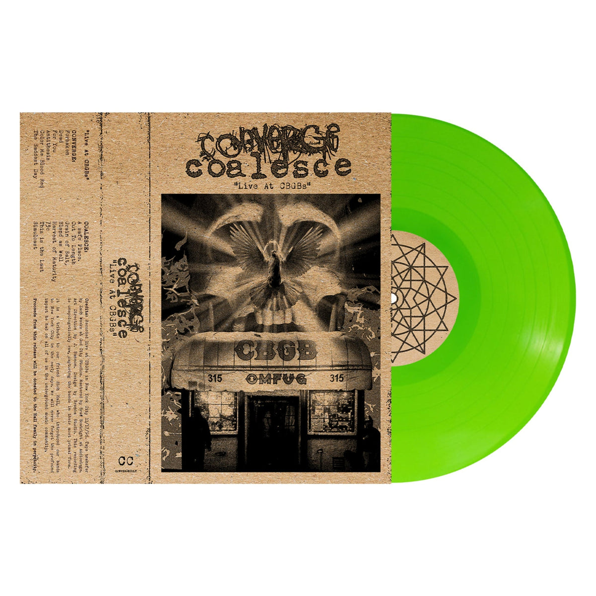 CONVERGE 'LIVE AT CBGBS' 2LP (Lime Green Vinyl)